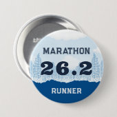 26.2 Marathon Runner cadeau Ronde Button 7,6 Cm (Voorkant /achterkant)