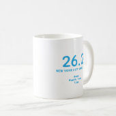 26.2 Marathon Runner Personalized Blue Koffiemok (Voorkant rechts)