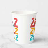 26.2 Marathon Runner thema kleurrijk Papieren Bekers (Rechts)