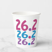 26.2 marathoner - marathon Runner Papieren Bekers (Achterkant)