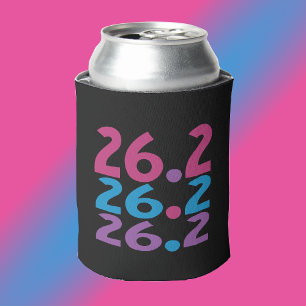 26.2 Marathonloper - Marathonloper Roze Kleurrijk Blikjeskoeler