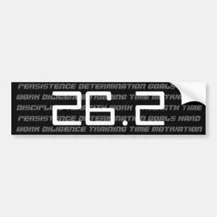 26.2 marathonsticker bumpersticker