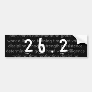 26.2 marathonsticker bumpersticker