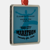26.2 Marathonversiering Metalen Ornament (Rechts)