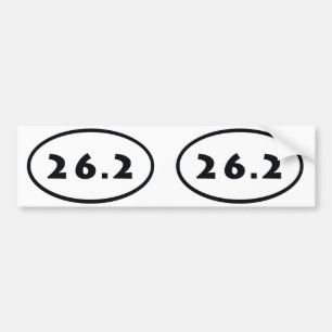 26,2 ovaal bumpersticker