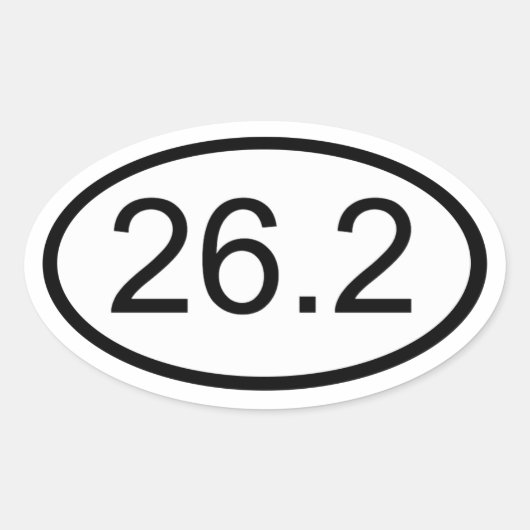 26,2 OVALE STICKER (Voorkant)