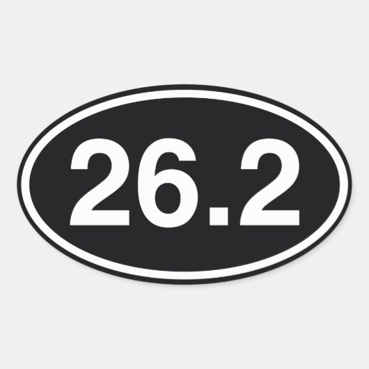 26,2 OVALE STICKER (Voorkant)