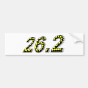 26.2 Probeer het gewoon bij te houden! Bumpersticker