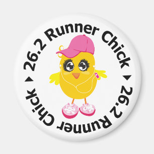 26.2 Runner Chick Magneet