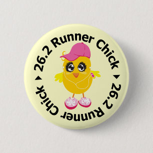 26.2 Runner Chick Ronde Button 5,7 Cm