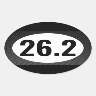 26.2 Sticker ovale du marathon