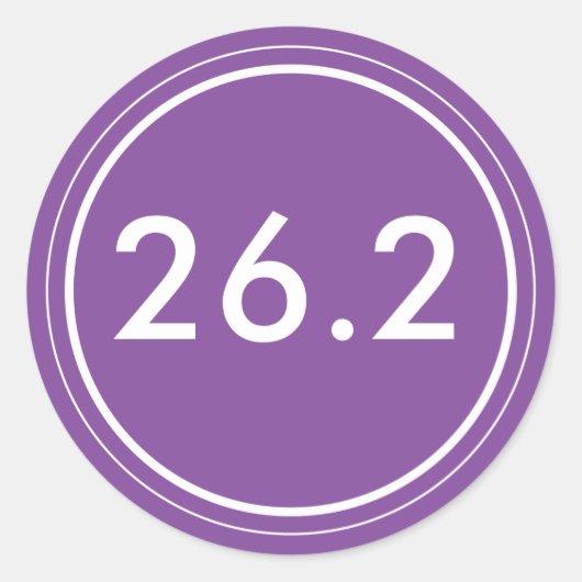 26.2 Sticker | Violet et blanc (Devant)