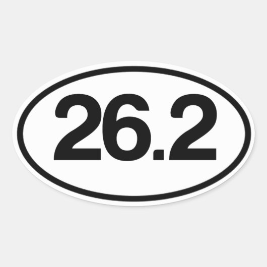 26,2 Sticker (volledige marathon Sticker) (Voorkant)