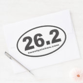 26.2 twentysixtwo.com Sticker ovale (Enveloppe)