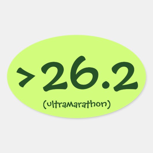>26.2 (ultramarathon) sticker (Voorkant)