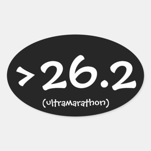 >26.2 (ultramarathon) sticker (Voorkant)