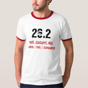 26.2, veni, cucurri, vici.. ik kwam, ik rende, ik t-shirt