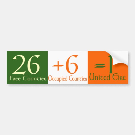 26+6=1 met uitleg bumpersticker (Voorkant)