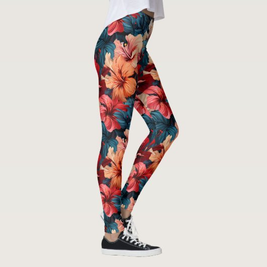 #26 Bloemen patroon Leggings (Rechts)