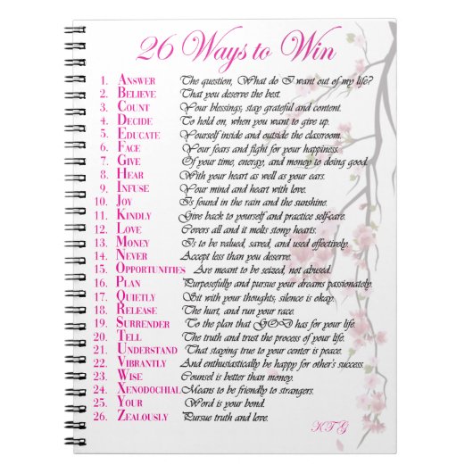 26 façons de gagner le Journal - rose (Devant)