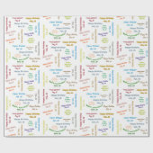 26 februari, cadeaupapier voor thuisdag (Vlak)