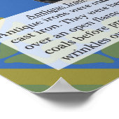 26. IJzer (Fe) Periodieke tabel van de elementen Poster (Hoek)