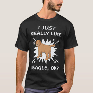 26 Ik vind Beagle gewoon echt leuk T-shirt