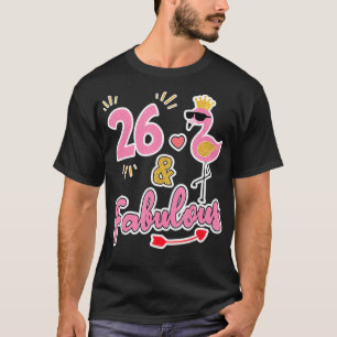26 jaar en geweldig 26 jaar oud Gift 26th Birthday T-shirt