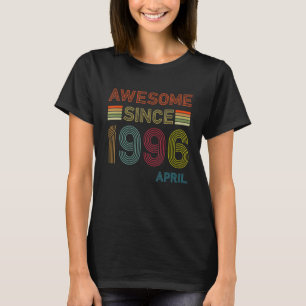 26 jaar oud Geweldige sinds april 1996 26e verjaar T-shirt