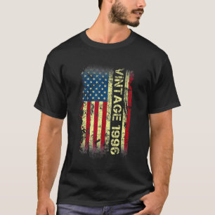 26 jaar oude Vintage 1996 Amerikaanse vlag 26e geb T-shirt