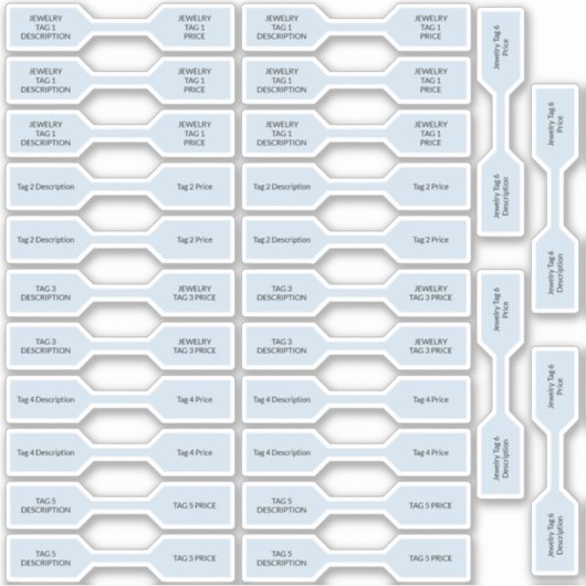 26 Joodse Labels Pastel Blue Barbell Stickers (Voorkant)