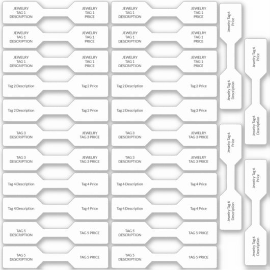26 Joodse Labels White Custom-Cut Barbell (Voorkant)