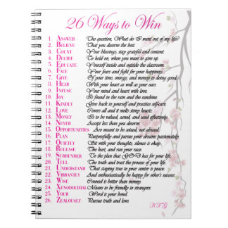 26 manieren om te winnen Journal - roze Notitieboek