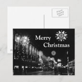 26 november 1960: kerstverlichting in de stad feestdagenkaart (Voorkant / Achterkant)