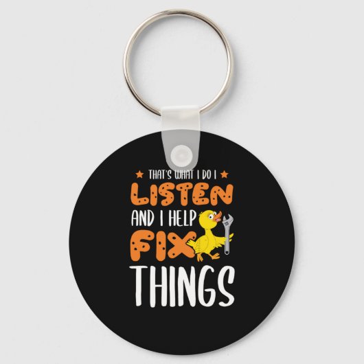 26.Rubbereend voor eenden met eend Sleutelhanger (Voorkant)