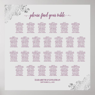 26 Tableau Mariage Cassis en gris