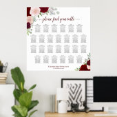26 Tableau Tableau Mariage de roses rouges et rose (Bureau à domicile)