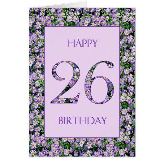 26e anniversaire de marguerites violettes (Devant)