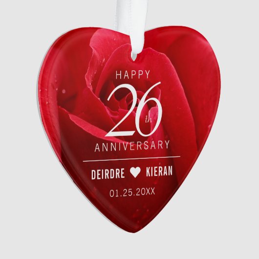 26e anniversaire de Mariage Rose (devant)