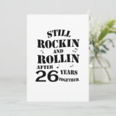 26e Jubileum - 26 jaar Jubileum Kaart (Staand voorkant)