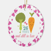 26e Jubileum Cute Couples Ornament (Links)