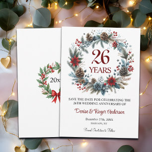 26e trouwdag Winter Save The Date