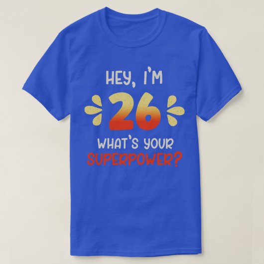 26e verjaardag 1 t-shirt (Design voorkant)