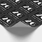 26e verjaardag - Art Deco geïnspireerde look "26", Cadeaupapier (Hoek)