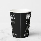 26e verjaardag: Art Deco Style + aangepaste naam Papieren Bekers (Rechts)
