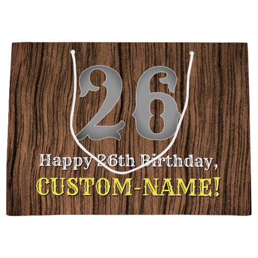 26e verjaardag: Country Western geïnspireerd uiter Groot Cadeauzakje (Voorkant)