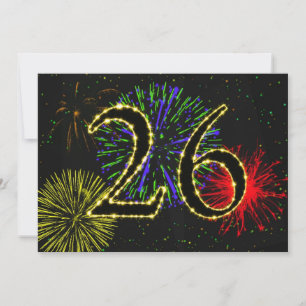 26e verjaardagsfeest uitnodigen kaart