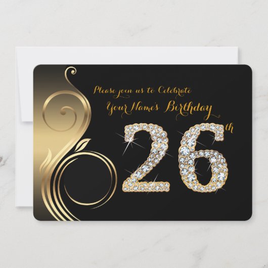 26ème, Invitation Anniversaire, Numéro Diamant, Ph (Devant)