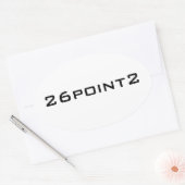 26Point2 (26.2) Ovale Marathon Sticker (Envelop)