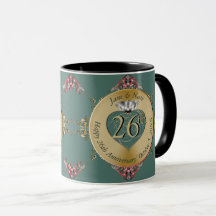 26th/any bruiloft Jubileum